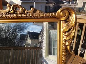 Large Hollywood Regency Mantel Mirror