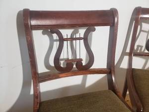 Harp Back accent Chair