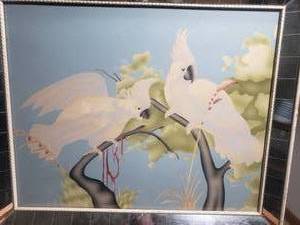 Groovy Mid Century Courting Cockatoos From Turner Manufacturing Co.