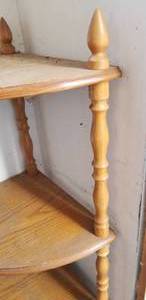 Small Oak Corner Shelf