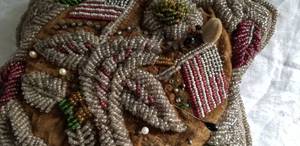 Antique Native American Indian Whimsy Beaded Pin Cushion