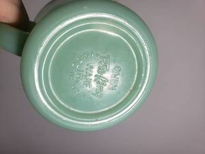 Four Fire-King Jadite Coffee Mug Set
