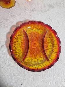 Amberina Glass Table Collection