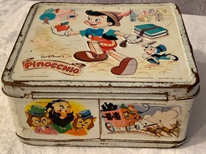 lot 26 image: Vintage Pinocchio Metal Lunch Box (No Thermos)