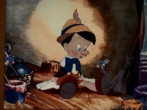 lot 54 image: Charming Pinocchio Stained Glass
