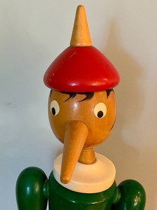 lot 53 image: Giocattoli Galetti 49 Tall Wooden Pinocchio Figurine