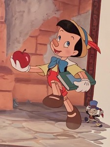 lot 56 image: Framed Pinocchio Poster