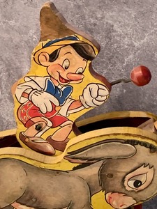 lot 51 image: 1939 Pinocchio and Donkey Pull Toy