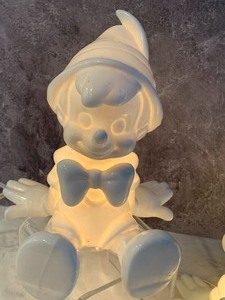 lot 32 image: Pair of Pinocchio Figurine Night Lights