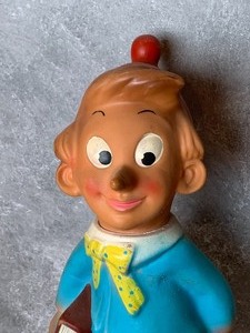 lot 91 image: Vintage Rubber Pinocchio Figurine made in Italy