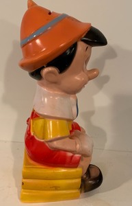 lot 150 image: Vintage Hard Plastic Pinocchio Bank