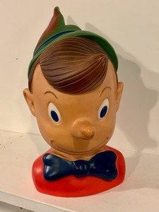 lot 136 image: Rondec T Hard Plastic Pinocchio Head w Secret Compartment