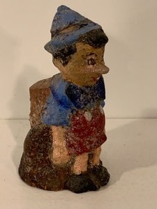 lot 130 image: Antique Pinocchio Bank