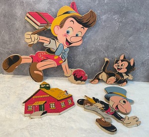lot 121 image: Vintage Pinocchio Character Pin-Ups by the Dolly Toy Co