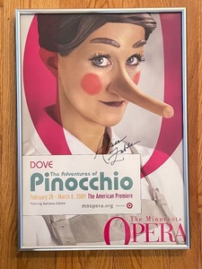 lot 124 image: Signed Pinocchio Opera Poster