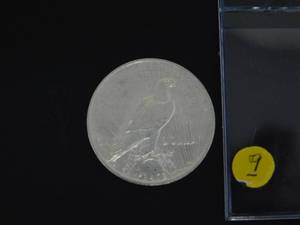 lot 9 image: 1923 BU Peace Silver Dollar