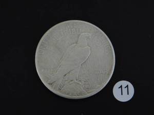 lot 11 image: 1925 Peace Silver Dollar