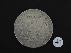 lot 41 image: 1898-S Morgan Silver Dollar