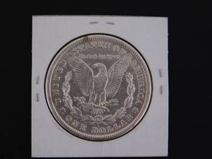 lot 50 image: 1921-S AU Morgan Silver Dollar