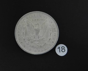lot 18 image: 1880-O BU Morgan Silver Dollar