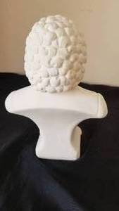 Antique Victorian Parian Bisque Bust Statue  Bach