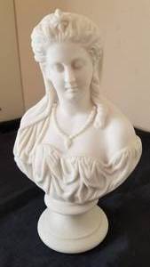 Antique Victorian Parian Bisque Bust Statue  Juliet 276, large