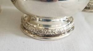 International Silver Sterling Silver 4 Piece Tea Service  Prelude Pattern
