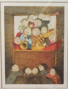 Garciela Rodo Boulanger Orchestra Lithograph, signed and numbered