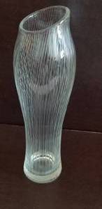 Tapio Wirkkala Clear Art Glass Linear Bubble Vase