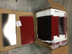 Kitchen Aid 2-Burner Propane Gas Grill in Red slight damage not used see pictures
