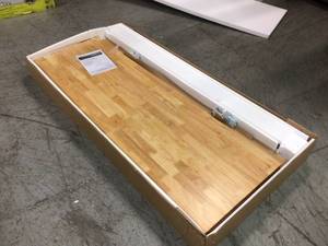 Husky 72 in. Adjustable Height Work Table in White not used