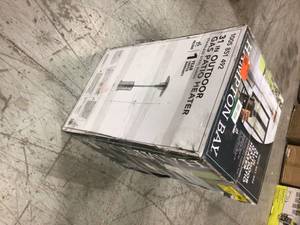 Hampton Bay 48000 BTU Stainless Steel Patio Heater not used see pictures