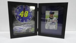 lot 22 image: Jimmie Johnson #48 Clock with Picture