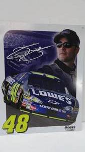 lot 42 image: Jimmie Johnson #48 Tin Sign