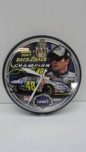 lot 44 image: Jimmie Johnson #48 Champion clock
