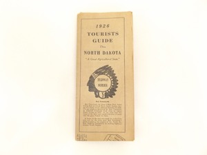 lot 4 image: WOW 1926 Tourist Guide North Dakota Travel Map