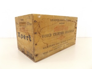 lot 18 image: Antique Western Ammunition Wood Crate