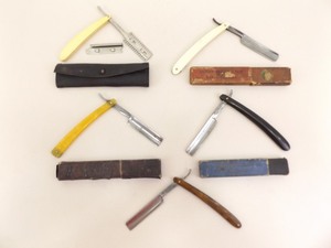 lot 47 image: Lot of Antique Straight Razors