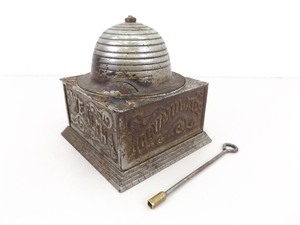 lot 51 image: Antique 1890s Iron Bank Peoples Savings of Duluth Wealth Accumulates Economy