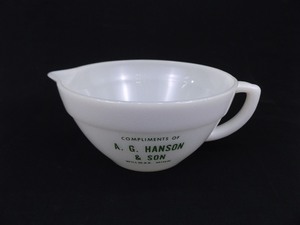 lot 60 image: Vintage Fire King Minnesota General Store Advertising Mixing Bowl