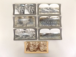 lot 88 image: Lot of Antique Military Stereo View Cards
