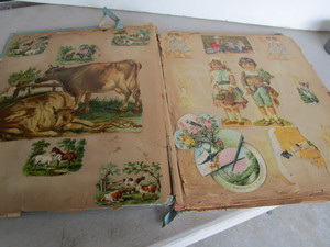 Antique Victorian scrapbook - clip ...