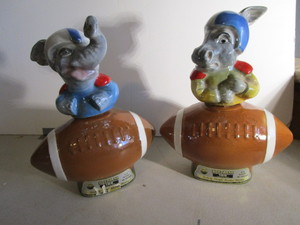 Beam political decanters - donkey &...