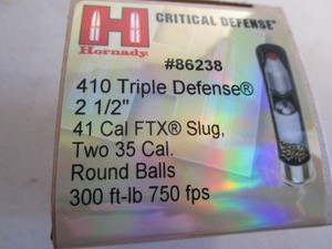 Hornady Critical Defense, 410 Tripl...