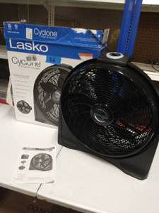 lot 26 image: LASKO Cyclone 20 in. 3-Speed Power Air Circulator Floor Fan