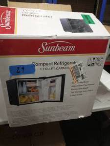 lot 29 image: Sunbeam 1.7 cu ft Mini Refrigerator