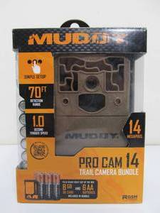 lot 9 image: Brand New MUDDY Pro Cam 14 Trail Camera Bundle