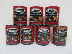 lot 83 image: 7 Brand New STERNO Canned Heat 2-Packs