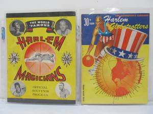 lot 116 image: 2 Old Vintage Basketball Programs Harlem Globetrotters & Harlem Magicians
