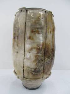 lot 140 image: Large Hand Made Art Pottery Tall Vase
